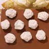 Tela francesa de tacto suave y perezoso, encaje, flor de rosa, accesorios para el cabello, piezas, DIY, broche de flor tridimensional, accesorios para ropa