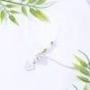 Llavero Colgante de Gato de Cerámica Sakura Colgante para Lanyard de Teléfono Móvil Colgante de Cadena Colgante de Flor Joyería de Estilo Lindo Venta Directa
