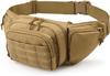Riñonera multifuncional para hombre, de gran capacidad, pequeña, impermeable, ligera, para exteriores, para correr, deportes, montañismo, senderismo, bolso cruzado para teléfono móvil