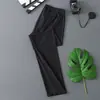 Pantalones Térmicos de Canalé de Moda para Hombre, Elásticos de Primavera y Otoño Estilo Delgado Ropa Interior para Hombre, Nuevos Pantalones Térmicos Semitransparentes de Seda Helada de Talla Grande para Hombre