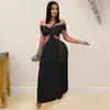 C7430 Transfronterizo Aliexpress Amazon Moda Europea y Americana para Mujer Top de Tubo Sexy Ajustado Vestido de Malla Transparente