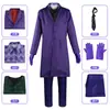 Traje Cosplay de Batman El Caballero Oscuro Heath Ledger Payaso Morado Cos All Saints Comercio Exterior Disfraz de Performance Transfronterizo