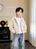 Chaqueta con Capucha para Niños Primavera y Otoño Nuevo Estilo 2026 para Niños Medianos y Mayores Ropa Exterior Fresca Holgada Adolescente Moderna Versátil