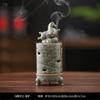 Adorno de Quemador de Incienso de Caballo de Cerámica Pisando Nube para Uso en Interiores del Hogar, Quemador de Incienso Ruyao de Mesa para Ceremonia de Té y Zen