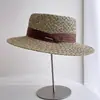 Chapéu de Palha Trançado Fashionável com Proteção Solar para Mulheres Verão Novo Estilo Chapéu de Presente para Passeio na Praia de Férias Proteção Solar Chapéu de Sol
