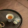 Taza de Té de Loto Pastel Jingdezhen China Taza de Maestro Taza de Invitado Taza de Té de Capacidad Pequeña Juego de Té de Cerámica Taza de Té Kung Fu