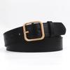 Corea del Sur ulzzang Nuevo Casual Combinable Retro Cinturón de Hebilla Cuadrada Metálica Cinturón Simple Decorativo para Jeans de Mujer
