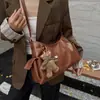 Bolsa de Trabalho Feminina para o Dia a Dia 2026 Bolsa de Mão Retrô Textura de Bolsa Tote Novo Estilo Ombro Único Moda