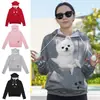 Moda casual de otoño e invierno transfronteriza europea y americana para mascotas perro y gato ropa con capucha sudadera para padres e hijos abrigo para perro ropa