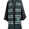 Bufanda de Harry Potter Colaboración con Hogwarts Slytherin y Gryffindor, Versión de Invierno Cálida Bordada para Hombres y Mujeres