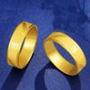 Anillo dafook cnc de oro y arena de Vietnam para mujer, elegante anillo de oro de imitación de moda chapado en oro y latón, joyería en vivo