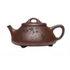 Venta al por mayor Directo de la Fuente: Tetera Púrpura Original Semi-Hecha a Mano Ziyeshipiao Yixing de Gama Alta, Juego de Té de Arcilla Púrpura para el Hogar