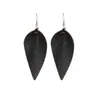 Nuevos Pendientes Europeos y Americanos Moda Pendientes Creativos Hojas Simples Gotas de Agua Pendientes de Cuero Artificial PU Joyería