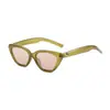 Novos óculos de sol estilo americano Ken Bean Cat's Eye femininos retrô de alta qualidade Sense Ins Slimming Face mostrando pequenos óculos de sol de verão