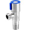 Válvula angular de acero inoxidable 304, válvula triangular, agua fría y caliente, calentador de agua universal para inodoro, grifo doméstico, interruptor de manguera de entrada de agua