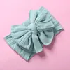 Faixa de cabeça personalizada em jacquard de bebê ultrassuave, camada dupla com laço, nylon, aba larga, faixa de cabeça protetora de fontanela ultrassuave para bebês - DIY