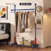 Cabideiro de chão resistente para uso doméstico no quarto, cabideiro interno móvel, varal simples, cabideiro de dormitório