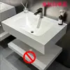 Lavabo Integrado Plegado en Caliente de Losa de Roca Lavabo de Doble Capa Lavabo para Hotel y Casa de Huéspedes Gabinete de Baño Lavabo de Baño Mate