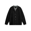 Nuevo suéter de punto de imitación de dos piezas para otoño e invierno para hombre, chaqueta cárdigan de camisa a cuadros, estilo old money, venta al por mayor de fábrica transfronteriza