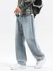 Maple House Roupas Masculinas / Coleção Nova Primavera 2026: Jeans Masculino de Perna Reta, Caimento Solto, Tendência de Perna Larga no Estilo Americano High Street