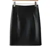 Moderna Falda de Piel de Oveja para Mujer, Novedad Otoño 2026, Falda Bodycon de Cintura Alta Ajustada, Falda Lápiz de Largo Medio Adelgazante