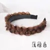 Faixa de Cabeça para Peruca Mulheres Estilo Menina Rica Princesa Penteado Trançado Celebridade da Internet Aumento Crânio Coque Alto Faixa de Cabeça Estilo Antigo Natural Tranças