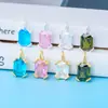 Plata de Ley S925 Circonita de Colores Cuadrado Geométrico DIY Pulsera de Perlas Material Accesorios de Joyería Accesorios Collar Colgante Colgante