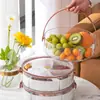 Bandeja Exhibidora para Snacks, Caja de Dulces de Semilla de Melón, Mesa de Café para Sala de Estar en Casa, Caja de Almacenamiento para Frutas Secas, Artefacto de Almacenamiento de Plato de Fruta de Alta Gama