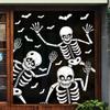 Adhesivos estáticos removibles para ventana de Halloween, adhesivos para vidrio de ventana, adhesivos calientes transfronterizos de Amazon, adhesivos de pared