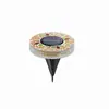 Nuevas luces solares de mosaico para suelo para uso en exteriores, impermeables, para patio y jardín, iluminación LED decorativa para el paisaje del patio
