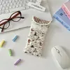 5782 Bolsa Macia Acolchoada Acolchoada para Armazenamento de Óculos para Meninas, Estojo Portátil Anti-Pressão para Armazenamento de Óculos de Sol, Estojo de Óculos para Viagem