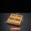 Mesa para Restaurante de Hot Pot de Nueve Compartimentos Vajilla Bandeja de Madera para Desayuno Verduras Cocina Japonesa Plato de Guarnición Plato para Barbacoa