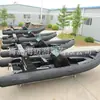 Barco de pesca inflável com fundo de fibra de vidro de 7,6 m barco de pesca em alto mar barco de trabalho barco de resgate para controle de enchentes combate a enchentes barco esportivo