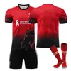 2526 Edição Especial Liverpool Camisa Vermelha 11 Salah 4 Van Dijk 20 Rota Uniforme de Futebol Infantil Transfronteiriço