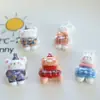 Accesorios de Resina a Cuadros Retro Otoño e Invierno Conejo Gato Cachorro Oso Diadema DIY Accesorios para el Cabello DIY Pegamento de Crema