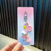 Chaveiro Gato Morango Desenho Animado Gatinho Pingente de Bolsa Lanyard de Celular Fofo Pingente para Chaveiro de Carro Pequeno Presente