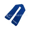 Bufanda cálida de forro polar personalizada de fábrica para protección exterior en invierno contra el frío, calentador de cuello de tela de forro polar con logotipo bordado