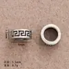 Xizang Aleación de Plata Swastika Cuentas Espaciadoras Cuentas Planas Rosario Bodhi Accesorios DIY Accesorios de Cristal Cuentas de Buda con Cuentas Accesorios para Pulseras