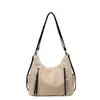 Bolsa Tote Grande de Couro Coreana Niche Retrô para Mulheres Moda Outono Inicial Versátil Multifuncional Mochila para o Dia a Dia