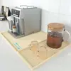 Alfombrilla de Silicona para Cafetera Más Vendida de Amazon con Bordes Elevados, Drenaje para Barra de Café, Bandeja Desmontable para Mesa de Comedor