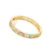 Pulsera Widney Cloisonné Estilo Chino para Niña Pequeña Arcoíris Hueca Pintada Pulsera Souvenir Regalo