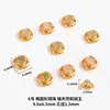 Accesorios de Jade Natural Hetian Transfronterizos Lin Pulsera DIY Collar Colgante Chapado en Oro de 24 Quilates Pulsera de Jade Ovalada Cuentas Espaciadoras