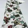 Tela de Malla con Bordado de Lentejuelas y Cuentas en Tubo de la Fabricante, Tela Bordada con Lentejuelas para Vestido Qipao Hecho a Mano Disponible en Múltiples Colores