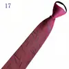 Venta al por mayor del fabricante Corbatas Rojas con Cremallera para Hombres y Mujeres, Vestimenta Formal de Negocios para Novio, Boda Estilo Coreano Corbata Rayada Perezosa Sin Corbata