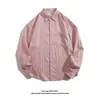 Camisa de hombre de manga larga otoño y verano ins camisa estampada de hombre estilo coreano estudiantil moderna holgada estilo Hong Kong abrigo delgado