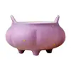 Suporte para Incenso Roxo Lilás com Detalhes Dourados, Lindo Suporte para Incenso em Bastão para Uso Doméstico, Exquisite Suporte Pequeno para Incenso, Estilo Chinês