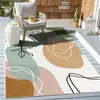 Manta para Mesa de Centro Abstrata Minimalista TUME para Sala de Estar, com Base TPR de Caxemira, Manta para Quarto ao Lado da Cama, Tapete Simples