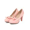 Novos Sapatos de Moda Femininos com Laço, Sapatos Femininos de Tamanho Grande para Venda Transfronteiriça 34-50, Sapatos de Couro Brilhante, Sapatos de Couro Envernizado para Todas as Estações