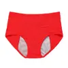 Roupa íntima menstrual feminina de cintura alta para comércio exterior, ultrafina, respirável, calça menstrual sem costura, tamanho ampliado, antibacteriana, à prova de exposição