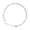 Collar Grueso de Acero de Titanio Dorado Estilo Europeo y Americano para Mujer de Moda Ins Minimalista Hip-Hop Nicho Simple Alto Grado Temperamento Cadena para Clavícula